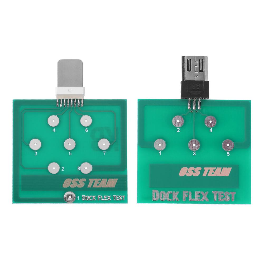Mobiltelefon batteri opladning dock flex test reparationsværktøj til iphone android mobiltelefon test mikro usb