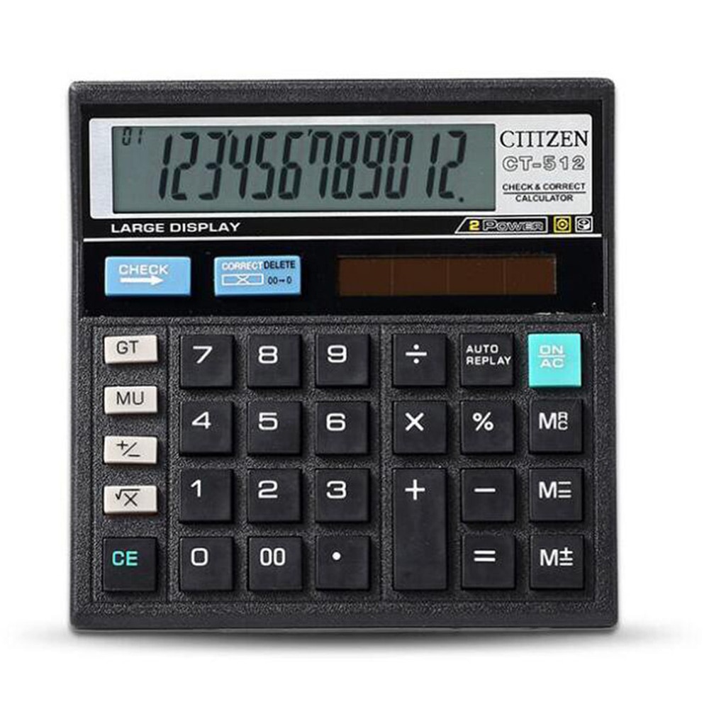 Calculator Economical Solar Dual Power Computer Office Home School Student Teaching Stationery Calculating Tool