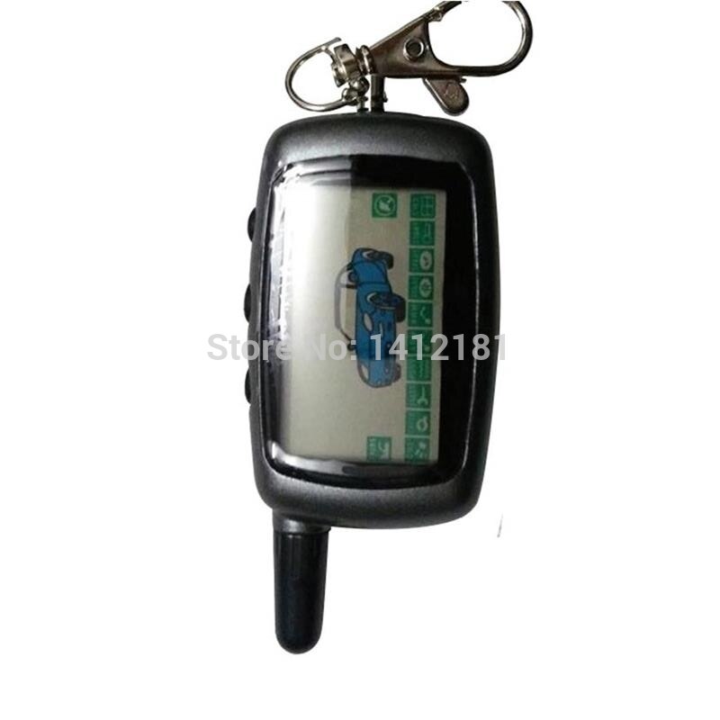 Russian A9 LCD Remote Control Key For Starline A9 A8 A6 Keychain Twage Two Way Car Alarm KGB FX-5 FX5 jaguar ez-Beta
