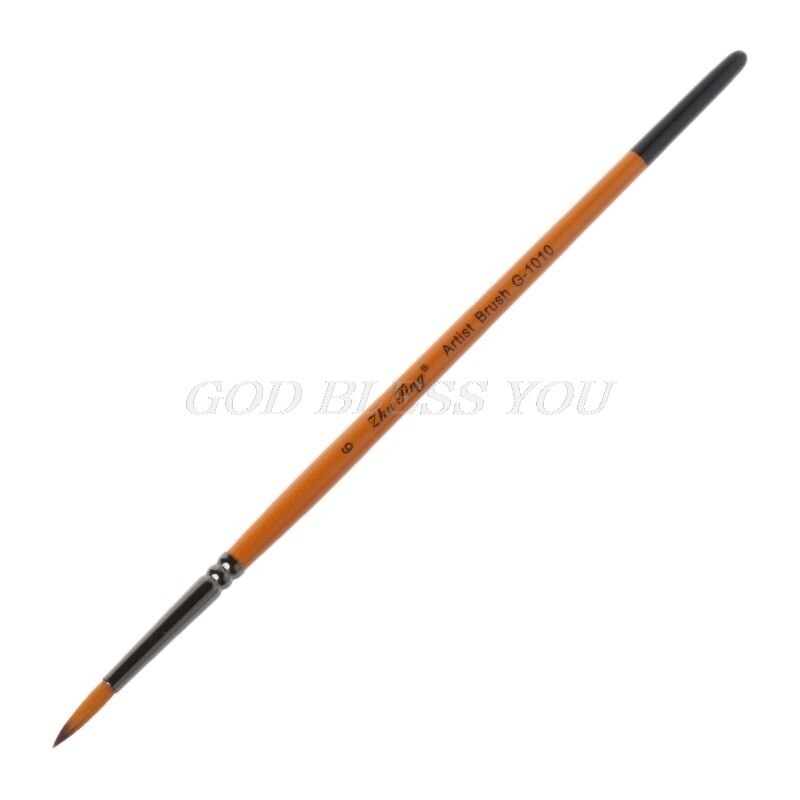 Bolígrafo muy fino pintado a mano, suministros de arte, punta de punto de dibujo, pincel de Nylon para acuarela, pintura al óleo de acrílico, artesanía,: 6