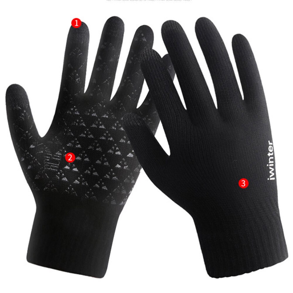 3 Stuks Handschoenen Set Comfortabele Warme Duurzaam Praktische Witter Wanten Zachte Sjaal Winter Handschoen Voor Volwassenen