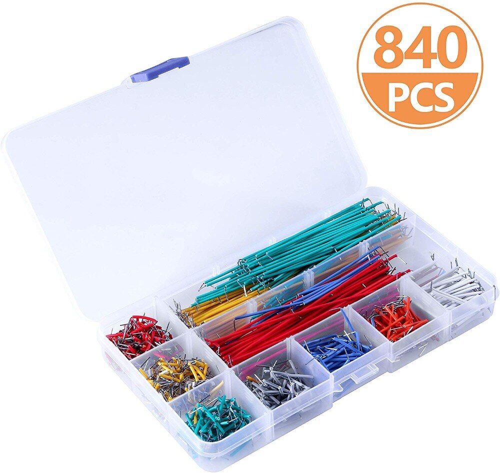 Jumper Wire Kit 840 Pcs Preformed Breadboard Jumpe... Grandado
