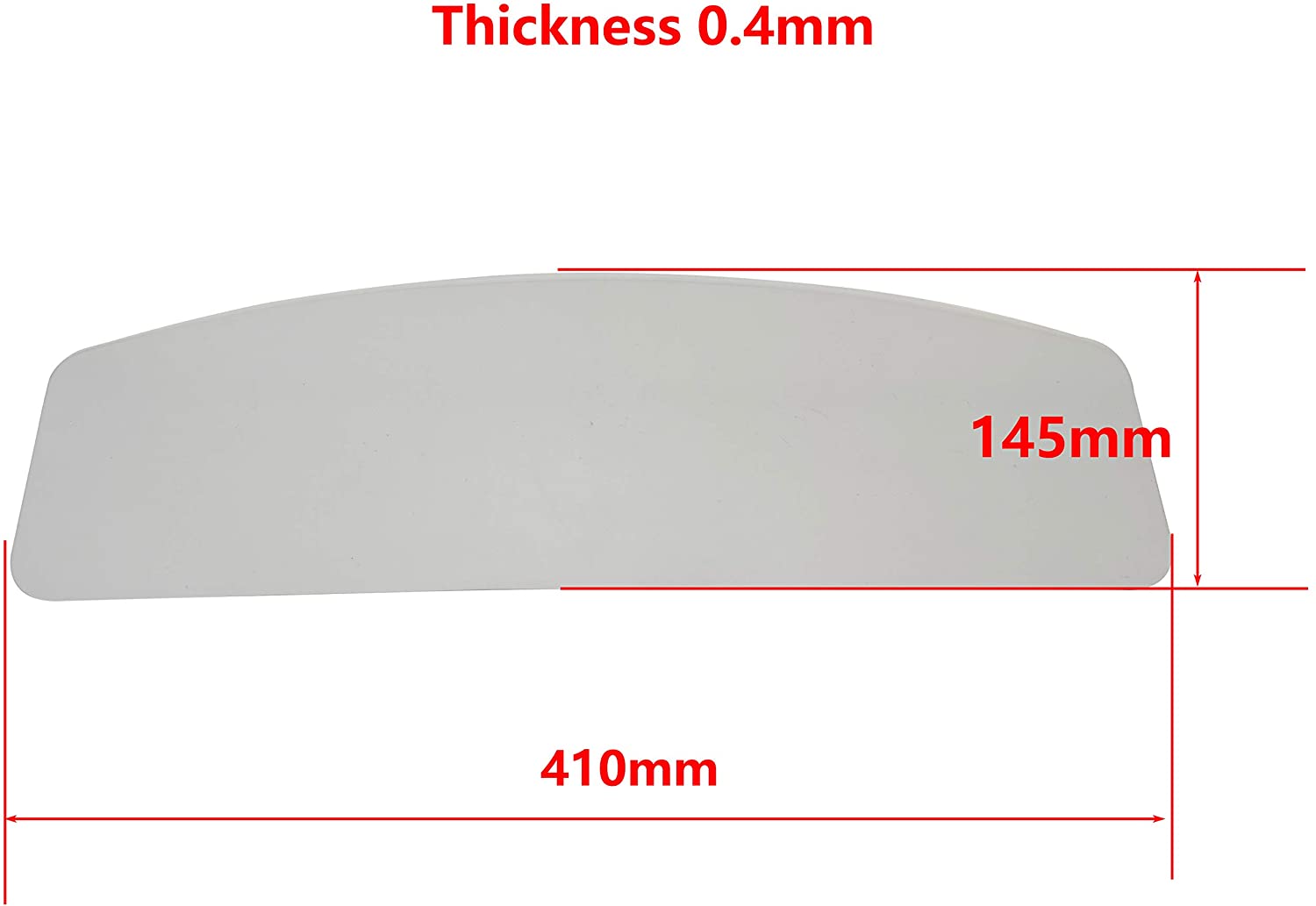 Lente HOLDWIN para casco para la eyección de arena reemplazo de lente de PVC para capucha de chorro de arena: Outside lens