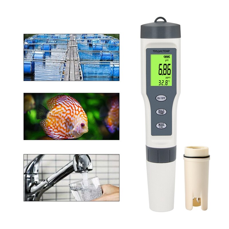 PH Acidity Meter Pen Probe Water Tester Parts For Aquarium Swimming Pool For YY-400 4 In 1 PH/ORP/H2/Temperature