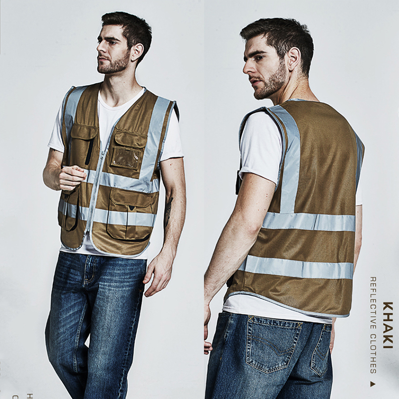 SFVest vest High visibility hi viz reflective safety workwear vest company logo printing waistcoat for fix repair
