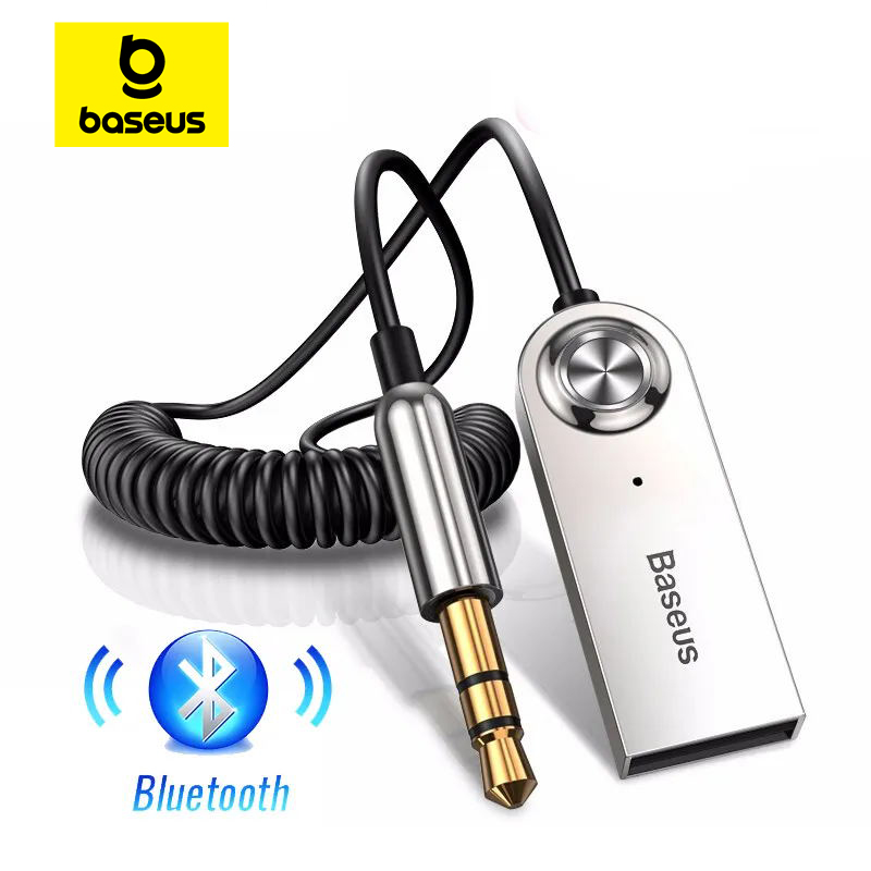 Baseus AUX Bluetooth Adapter Auto 3.5mm Jack Dongle Kabel Handenvrij Carkit Audio Zender Auto Bluetooth 5.0 Ontvanger