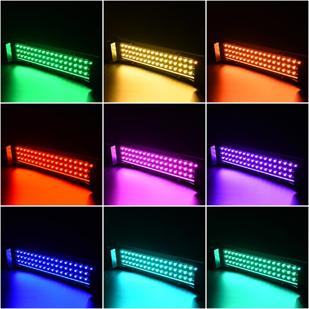 US UK EU AU Kleurrijke LED Licht Uitschuifbare Aquarium Licht LED Aquarium Licht Afstandsbediening Aquarium LED Lamp 5050 SMD RGB