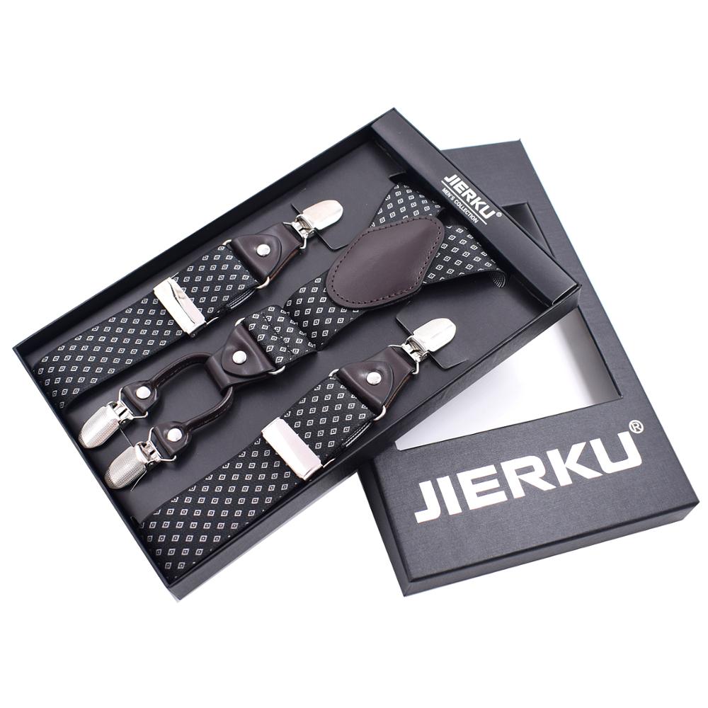 Windj heren bretels effen kleur 4 clip-on bretels elastisch 3.5cm: F22