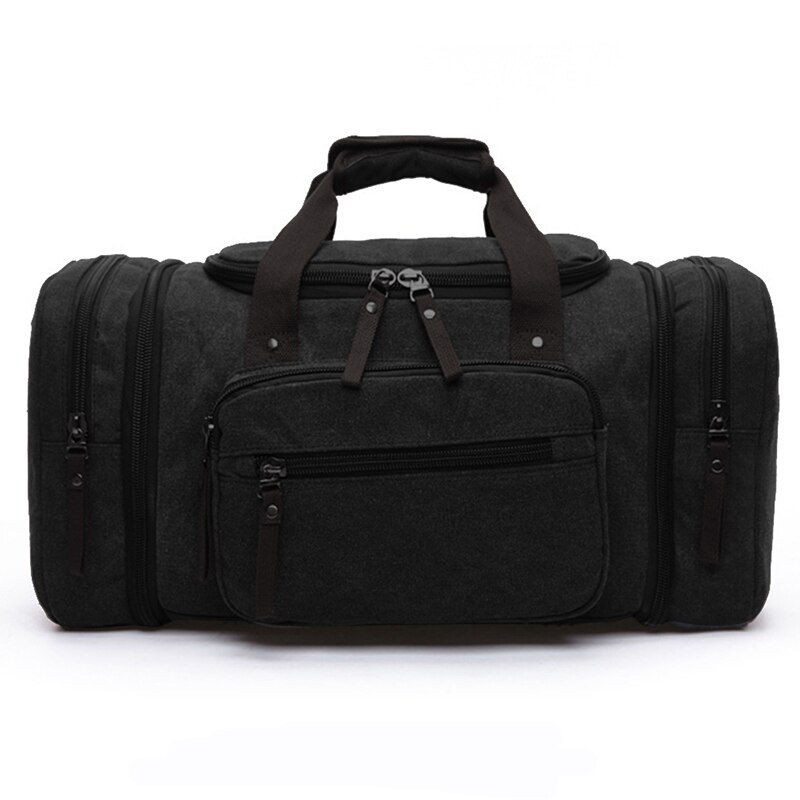 Zachte Waterdichte Mannen Reistassen Voeren Op Grote Capaciteit Duffle Waterafstotend Tassen Handbagage Weekend Tas Voor Vrouwen: Black
