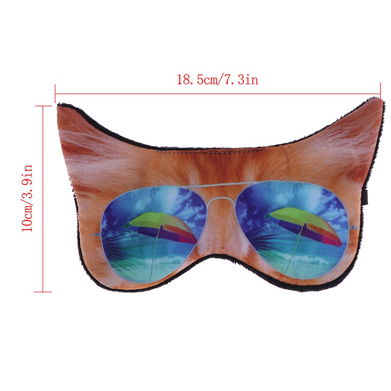 Máscara para os olhos 3d com estampa de animais, máscara para dormir, relaxante, viagem, sono, ferramentas para dormir