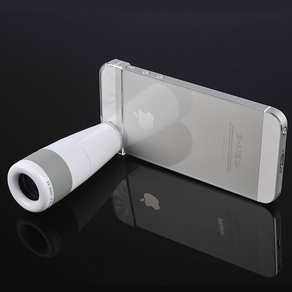 Eyeskey 8x Zoom Draagbare Mobiele Telefoon Telescoop Lens Groothoek Oculair Lens met Lens Adapter en Beugel Voor Ipone 5 5 s 6 6 s