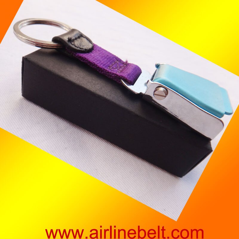 Boîte emballage mini avion compagnie aérienne ceinture boucle porte-clés porte-clés coloré avion boucle porte-clés