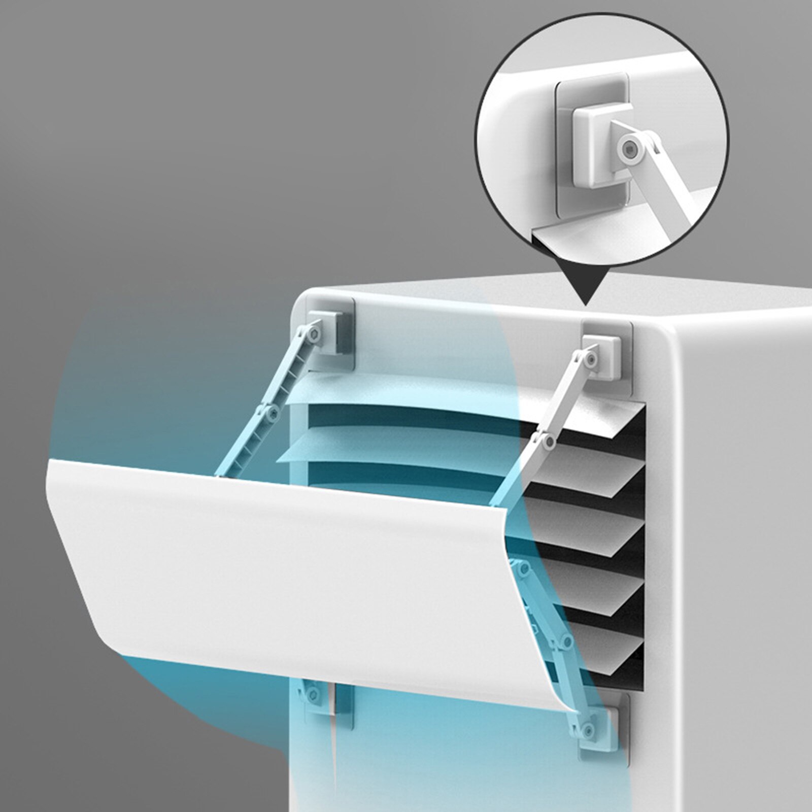 Floor/Wall Mount Air Conditioner Deflector Windshield Anti Direct Blowing for Home Office Supplies: Hard 4 Joint