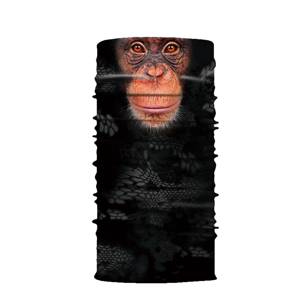 Écharpe de tête pour moto cyclisme, cache-cou, masque facial, cagoule de Ski, bandeau, singe, léopard, chien, loup, Animal