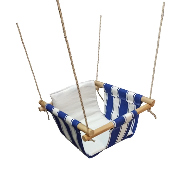 Bibebe – balançoire rembourrée pour enfants: Bleu