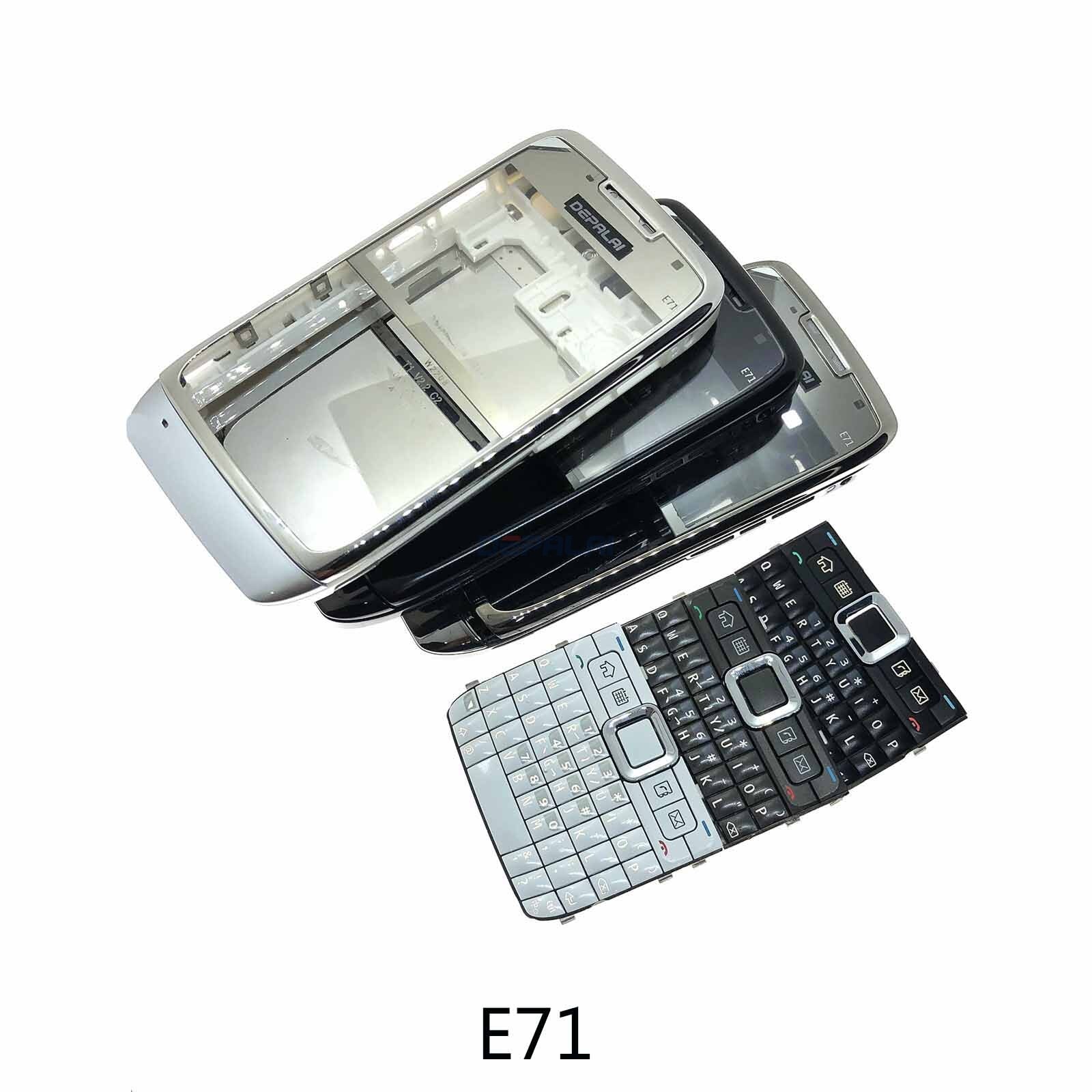 Voor Nokia E63 E71 E72 Behuizing Voorkant Faceplate Frame Cover Case + Back Cover Batterij Deur Cover + Toetsenbord