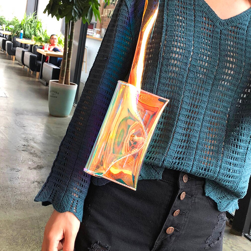 Strandveske kvinner messenger søt vanntett crossbody veske brystveske brystveske crossbody klaff allsidig droshipping