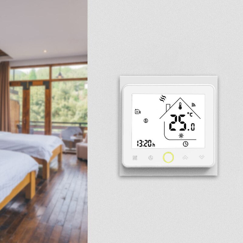 Thermostat WiFi, contrôleur de température pour eau/chauffage électrique au sol, chaudière à eau/gaz, fonctionne avec Alexa Google Home 3A 16A