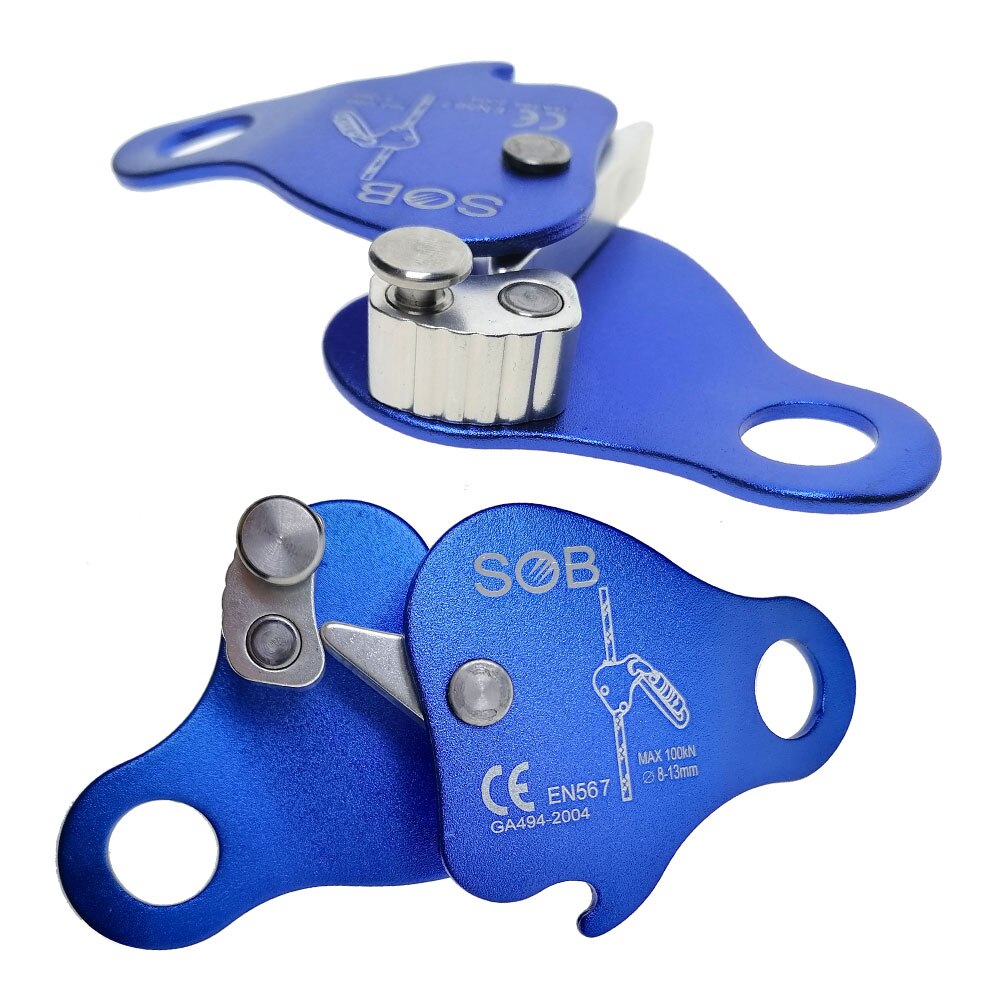 Outdoor Rope Grab Mountaineering Rock Arborist Fall Protection Cable Lanyard Protect Safety Climbing Descender stop