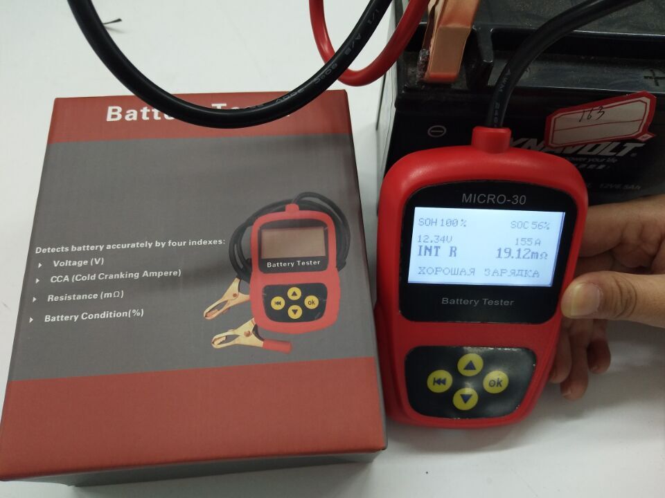 Newest2019 LANCOL Micro-30 moto voiture batterie charge 300 CCA testeur/Conductance mauvaise cellule testeur analyseur de Diagnostic