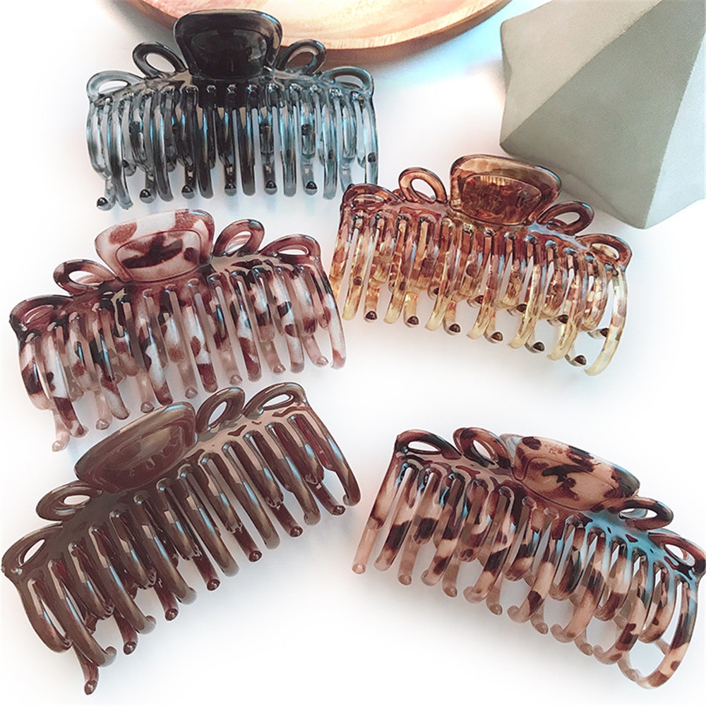 Pinzas de pelo grandes de plástico de 8,5 cm, pinzas para el pelo para niñas, pinzas para el pelo, pinza de mordaza, joyería para el cabello para mujeres, accesorios de agarre de plátano
