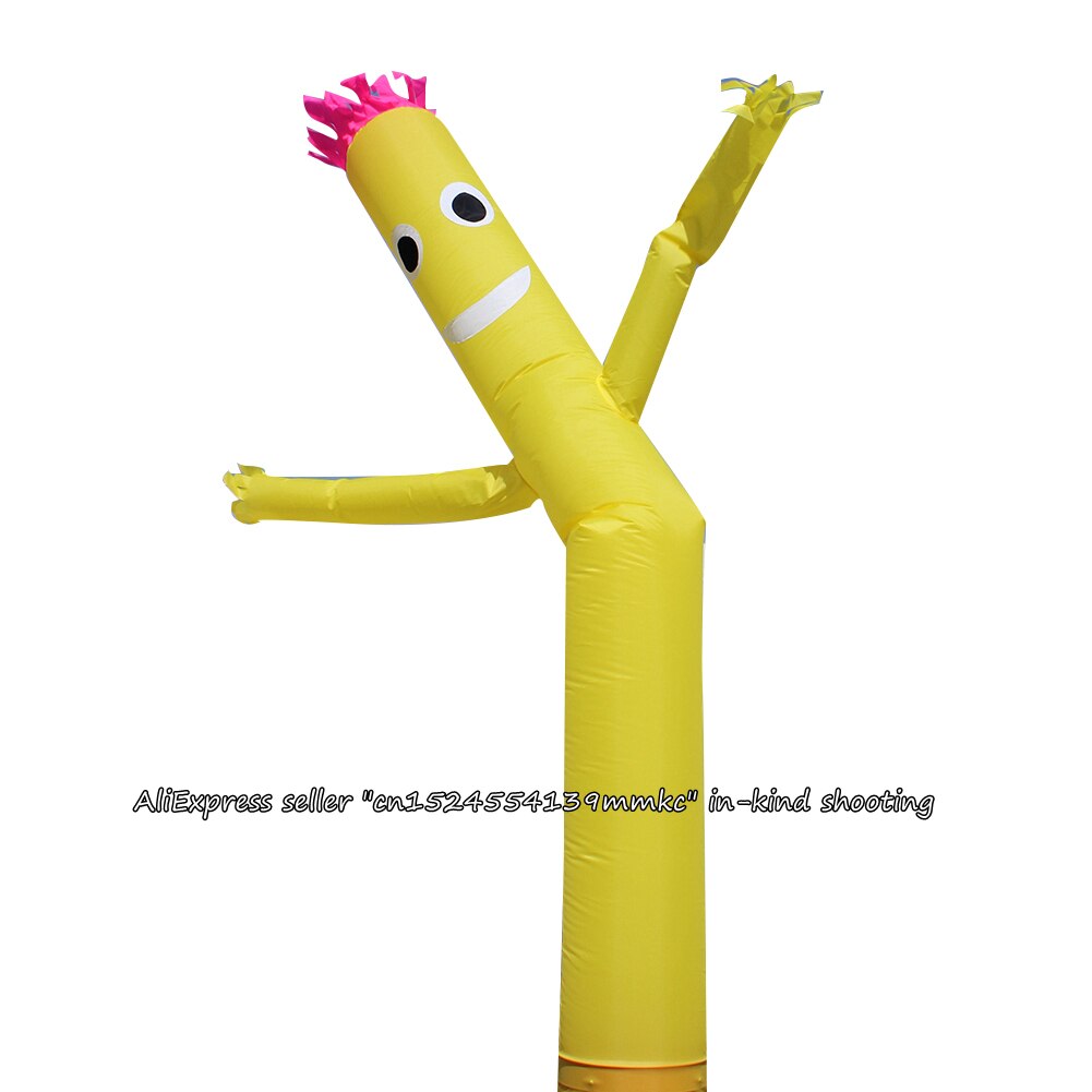 Air Dancer Sky Dancer Inflatable Tube Dance Puppet Wind Flying 10ft For 12inch Blower (Yellow)