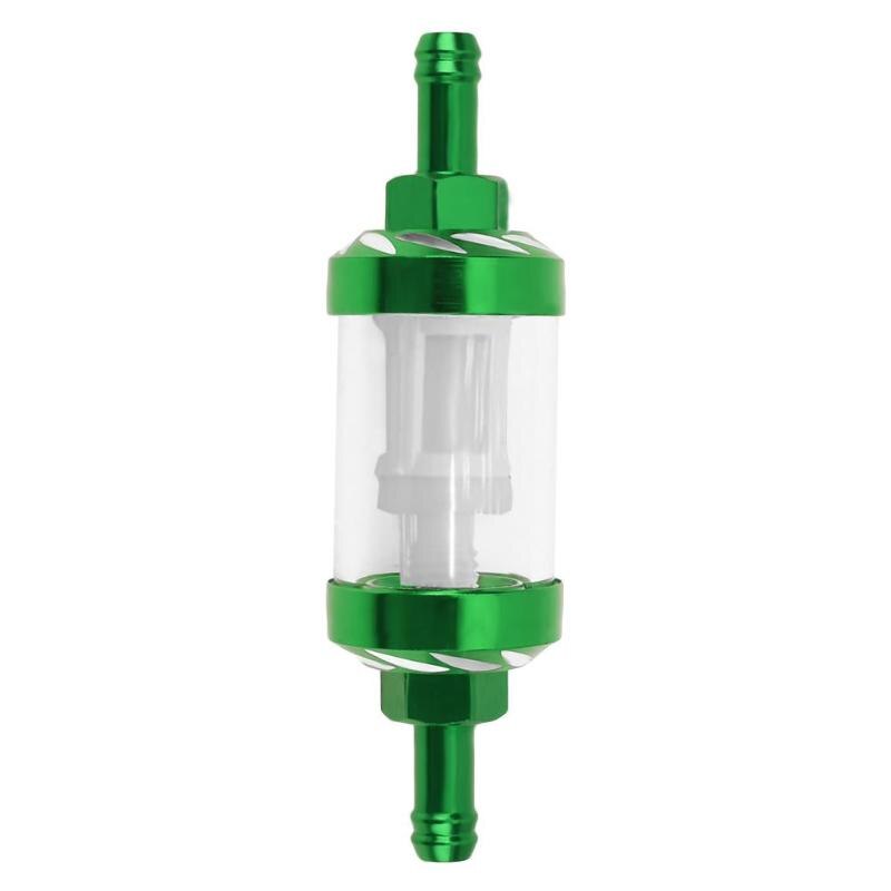 Filtros universales de aceite y combustible de 8mm, filtro de aceite para motocicleta, accesorios para ATV, Dirt Pit Bike, Motocross para automóvil: green