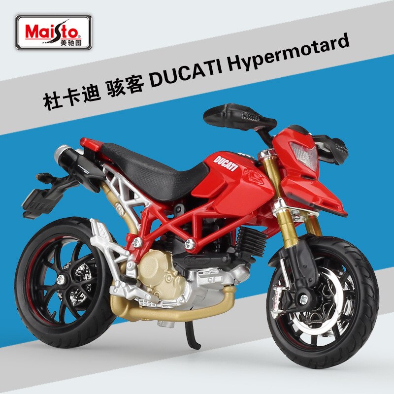 Maisto NUOVO 1:18 DUCATI panigale v4 Pressofuso In Lega Modello di Moto Praticabile Shork-Assorbitore Giocattolo Per I Regali Dei Bambini Toy Collection: Hypermotard