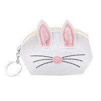 Damen Kawaii Karikatur Kaninchen bilden freundlicher Münzen Schlüssel Karte Geld Halfter Taschen Nette Mini Brieftasche Heißer Slae Münze Geldbörsen Frauen brieftasche