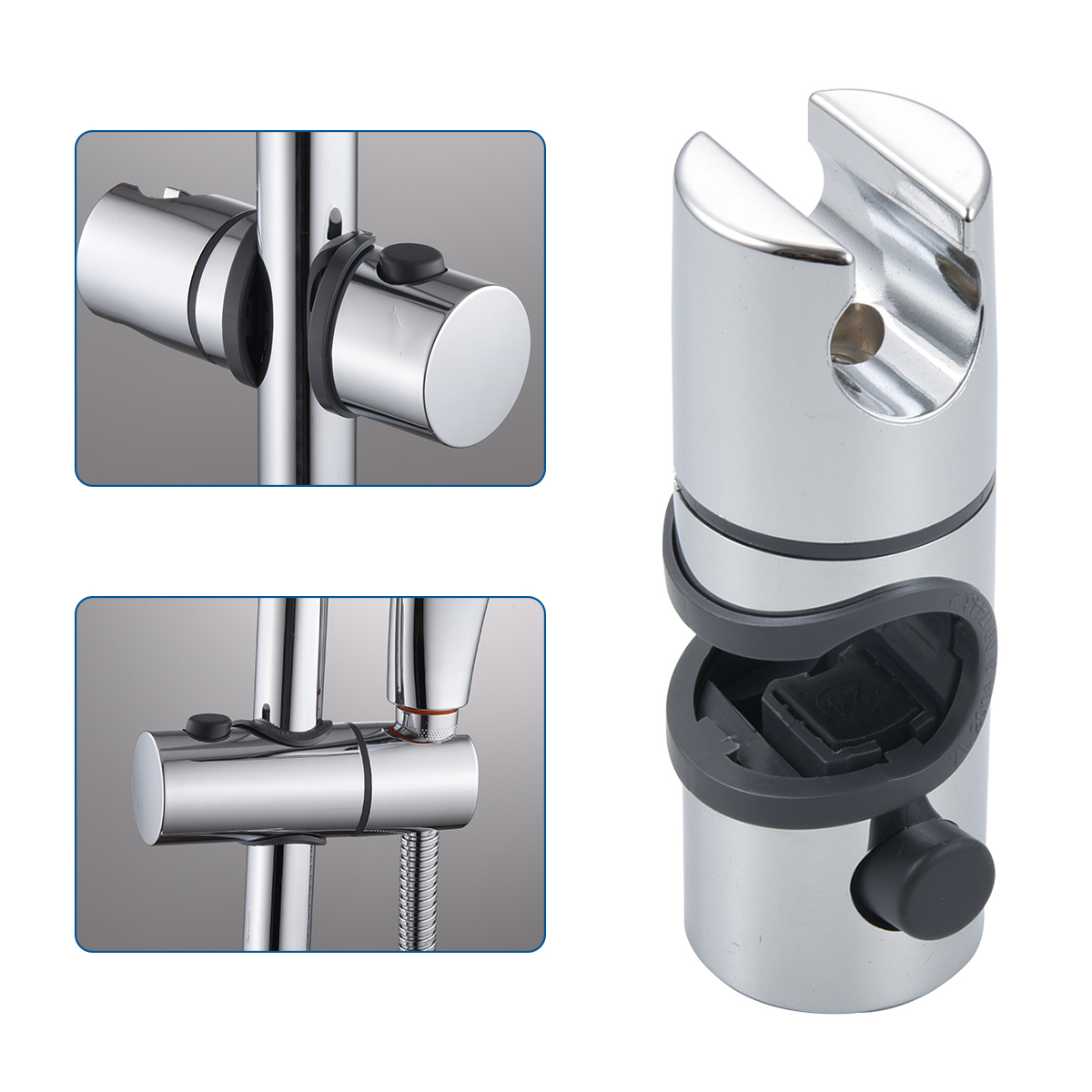Hand Held Shower Bracket Easy To Install Slider Height Angle Adjustable Sprayer Holder Mount Bathroom Attachment