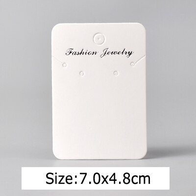 50PCS Blank Kraft Paper Jewelry Package Card Display Tool Earrings Necklace Choker Label Tag Diy Packaging Accessories: 12