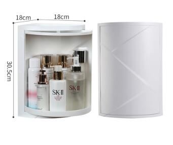 Bathroom 360 Degree Rotating Tripod Kitchen Toilet Shelf Corner Shelf Bathroom Storage Rack Cabinet Multi-layer WF1020: GRAY-S