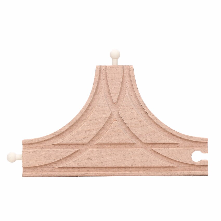Houten Treinrails Set Trein Accessoires Switching Crossing Track Stukken Railway Blokken Speelgoed jongen: 12