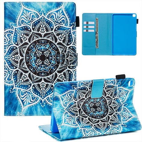 Tablet Case for Samsung Galaxy Tab A 8.0 SM-T290 SM-T295 - Leather with Animal Print & Shockproof TPU Back