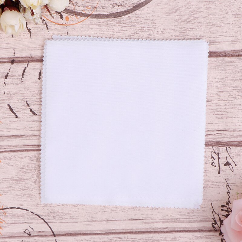 Colorful 10pcs Glasses Cleaning Cloth Lens Cloth Wipes For Home Clean Fabric 14*14cm: White