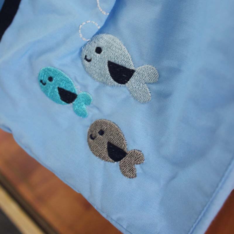 Organizador portátil para cuna de bebé, bolsa colgante para cama, bolsa de pañales bordada para recién nacidos, juego de cama para bebé, bolso para pañales infantiles, Organizador