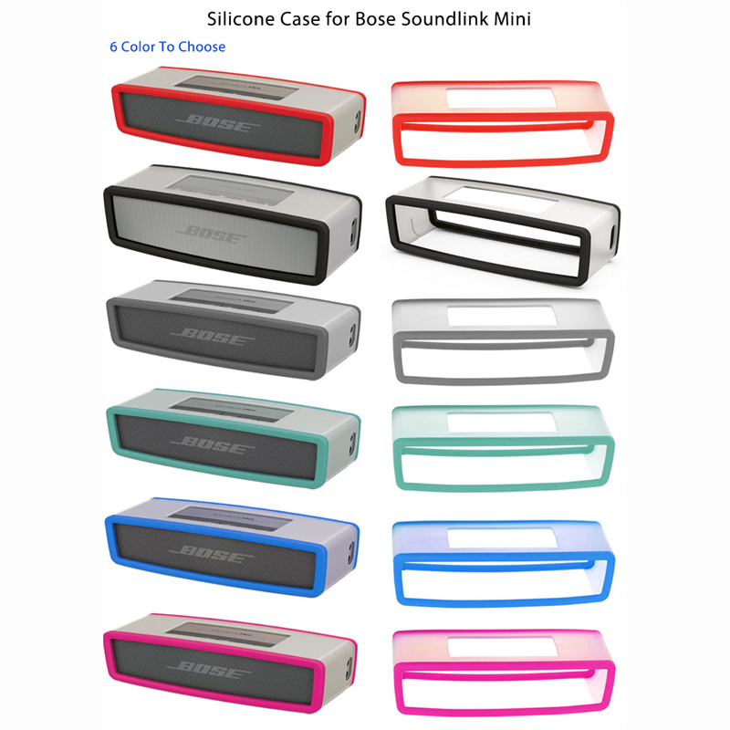 2024 tragbare Silikonhülle für Bose SoundLink Mini 1 2 Bluetooth-Lautsprecher, Anti-Schutzhülle, Hautbox, Lautsprecher, Tasche