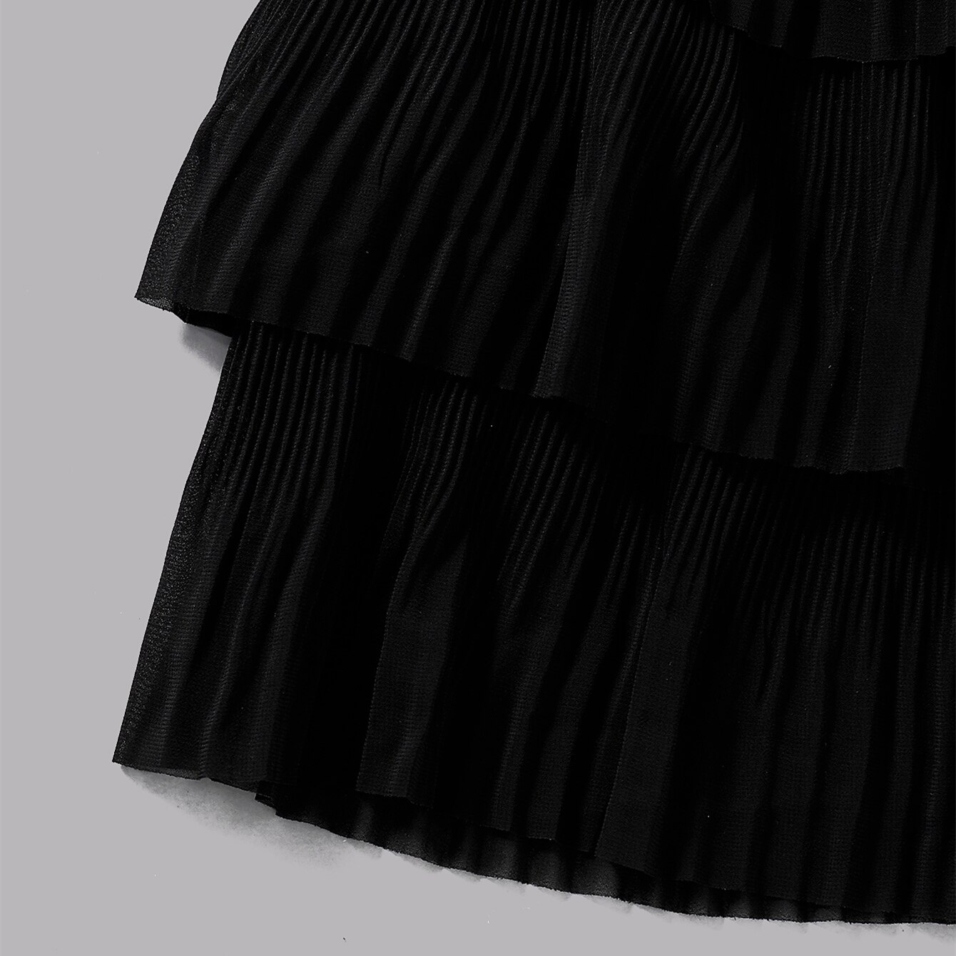 princesse 0-6Y enfants bébé filles jupe noir solide couche robe de bal jupe élégante gâteau jupe tenue de fête