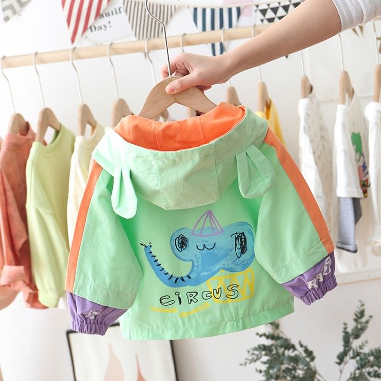 Hipac Jongen Jas Mode Lente Koreaanse Stijl Kinderen Uitloper 0-6 Jaar Peuter Jongens Jas Jassen Kid Herfst meisje Jassen: green / 80