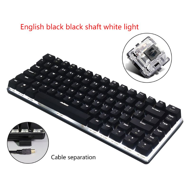 Ajazz AK33 Mechanical Keyboard 82 Keys Russian/English Layout Gaming Keyboard: 4