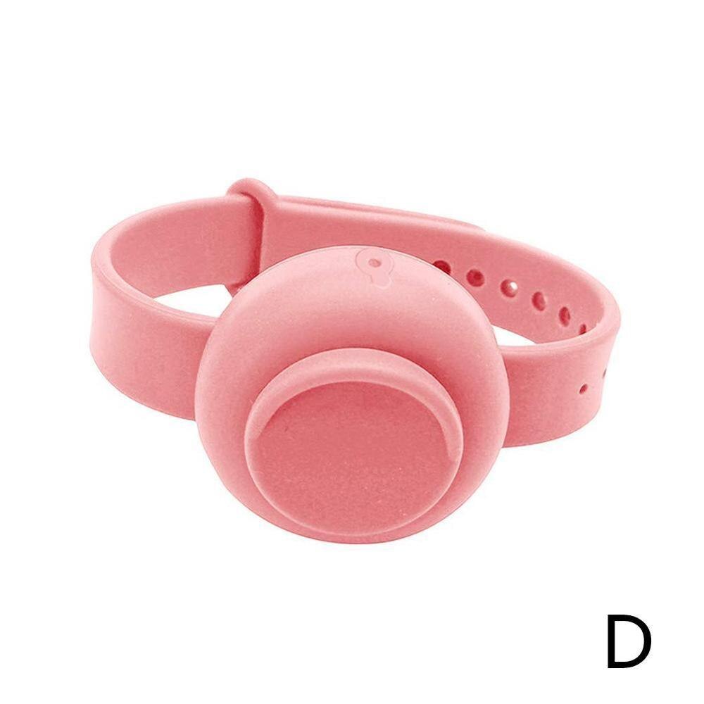 For Adult Kid Portable Wearable Wristband Liquid Soap Hand Washing Dispensing Hand Sanitizer Dispenser bracelet: D