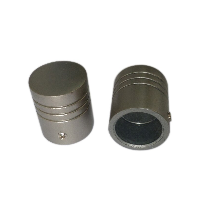 D16mm haste de cortina cilindro de cabeça decorativa, acessórios de cortina materiais para decoração de janela