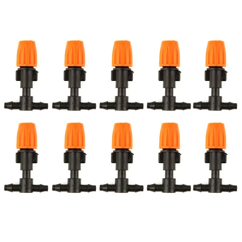 10 stk oransje vanntåke forstøvningsspray sprinklerdyser for hageplanter vannspray til drivhus dryppvanning