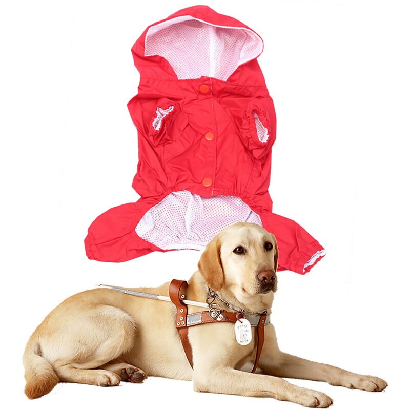 6 Maten Waterdichte Acryl Hond Regen Jas Reflecterende Kleding Voor Hond Regen Dag Solid Dunne Hond Jas Huisdier levert: 02 / XL