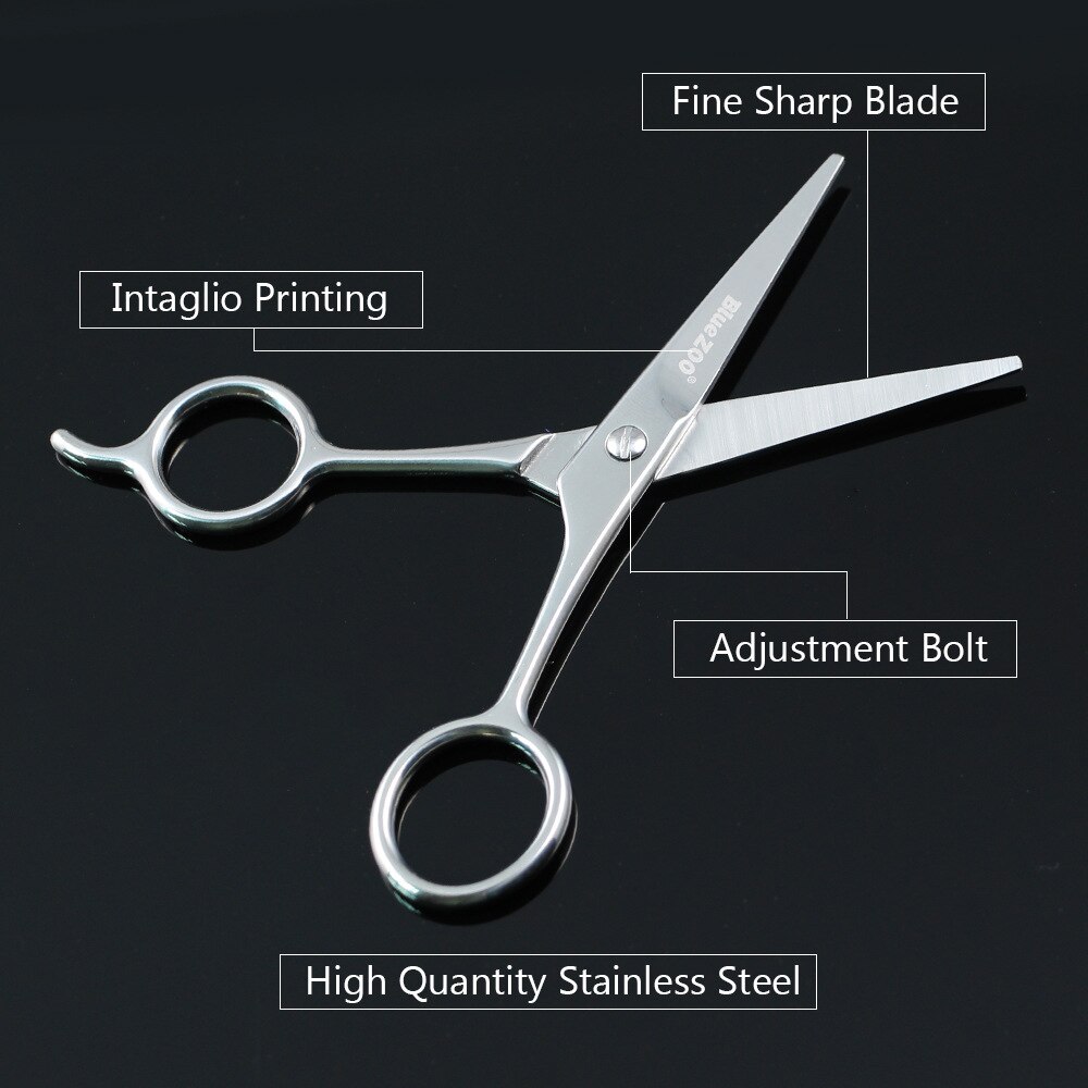 Stainless Steel Facial Hair Scissors for Men Moustache Scissor Beard Trimming Grooming Scissors and Safety Use