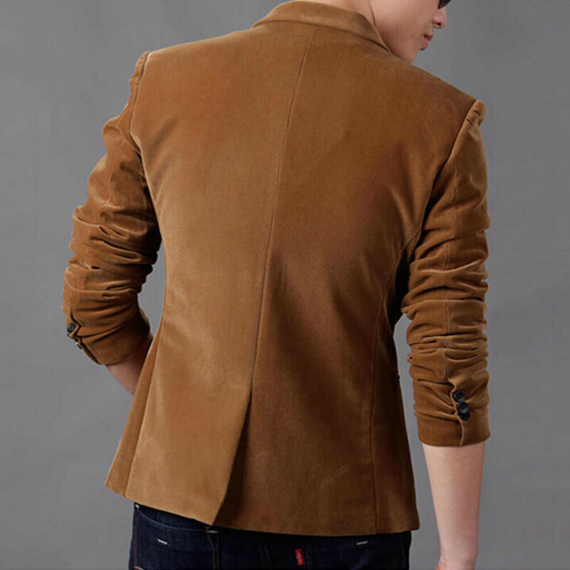 M-3XL Plus Size Men Blazer Slim Fit Cotton Jacket Black Navy Male Blazers Men Coat Wedding Blazers Outwear