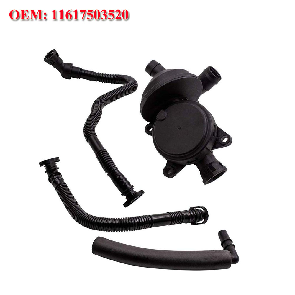 Crankcase Breather Vent Oil Seperator Valve+Hose Kit For BMW E46 E90 E91 E81 E83 X3 Z4 N42 N46 316i 318i 11617503520