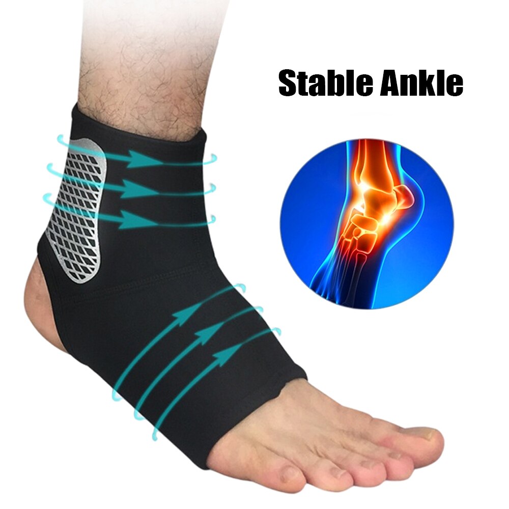 SPOSAFE 1Pc Sports Ankle Support Football Basketball Badminton Sport Protection Bandage Elastic Ankle Sprain Brace Guard Protect