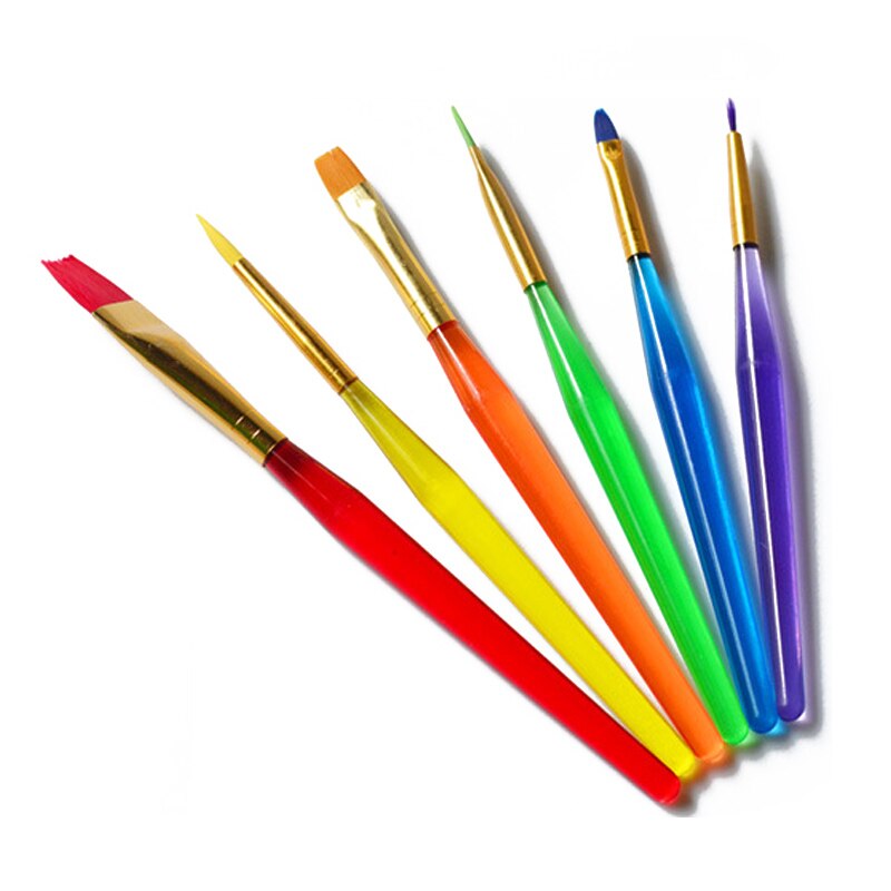 6Pcs/set Diy painting tools children creativity kit colorful brush drawing pen funny pens art supplies for kids drawing pad