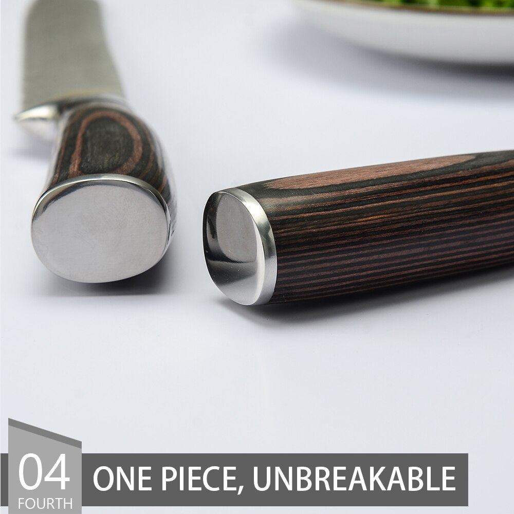 XYJ Kitchen Bread Knife 8 Inch Stainless Steel Serrated Bread Knives Sausage Sandwich Slicing Cutter For Cake Toast Dough Tool